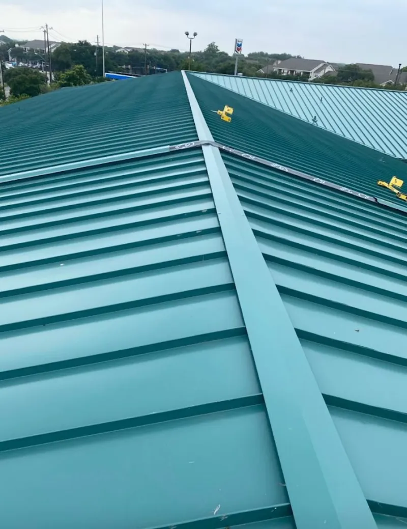 Green commercial metal roof ridge and valley for Metal Roof Repair in Dyersburg